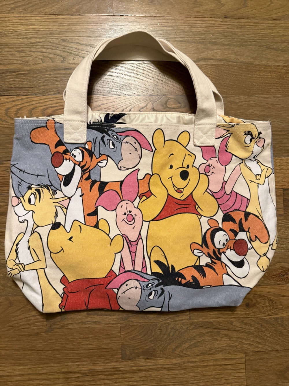 Disney Winnie the Pooh and Friends- Lined Tote Bag
